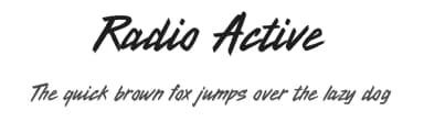 Radio Active by BLKBK Fonts — Script Handwritten Font — thumbnail 1