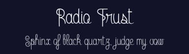 Radio Trust by dcoxy - Greg Medina — Script Handwritten Font — thumbnail 2