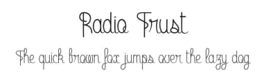 Radio Trust by dcoxy - Greg Medina — Script Handwritten Font — thumbnail 1