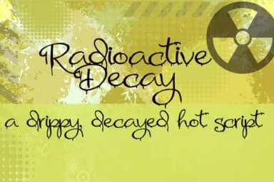 Radioactive Decay Font by Illustration Ink — Script Handwritten Font — thumbnail 1