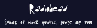 Radiohead by India M — Script Handwritten Font — thumbnail 2