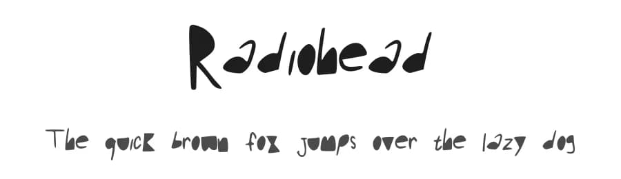 Radiohead by India M — Script Handwritten Font
