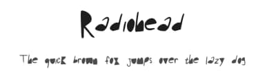 Radiohead by India M — Script Handwritten Font — thumbnail 1