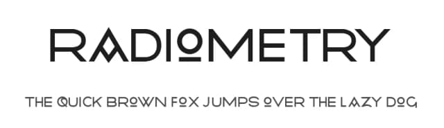 Radiometry by James Barnardo — Sans Serif Font