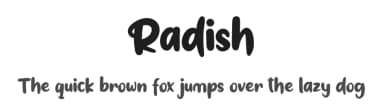 Radish by twinletter — Script Handwritten Font — thumbnail 1