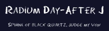 Radium Day-After J by Julius B. Thyssen — Script Handwritten Font — thumbnail 2