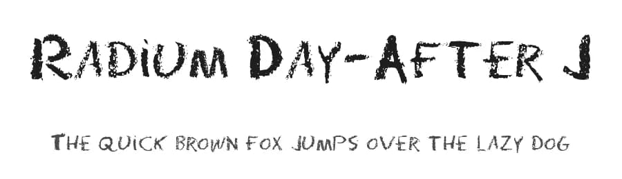 Radium Day-After J by Julius B. Thyssen — Script Handwritten Font — preview 1