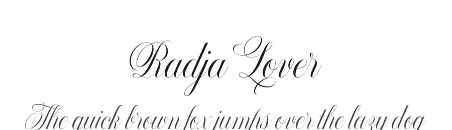 Radja Lover by Alit Design — Script Handwritten Font