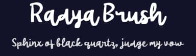 Radya Brush by wepfont.com — Script Handwritten Font — thumbnail 2