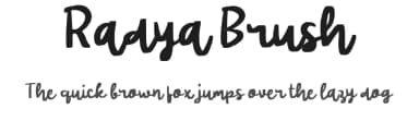Radya Brush by wepfont.com — Script Handwritten Font — thumbnail 1