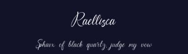 Raellisca by Rvandtype — Script Handwritten Font — thumbnail 2