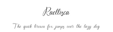 Raellisca by Rvandtype — Script Handwritten Font — thumbnail 1