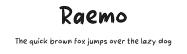Raemo by wepfont.com — Script Handwritten Font — thumbnail 1