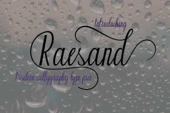 Raesand Font by parawtype — Script Handwritten Font