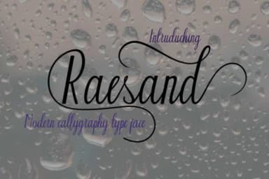 Raesand Font by parawtype — Script Handwritten Font — thumbnail 1