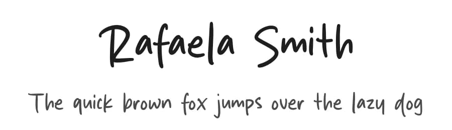 Rafaela Smith by Origin Type — Script Handwritten Font