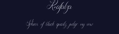 Rafalza by Burhanul Jauhar Arifin — Script Handwritten Font — thumbnail 2