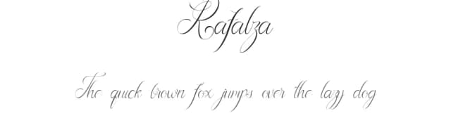 Rafalza by Burhanul Jauhar Arifin — Script Handwritten Font