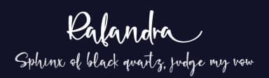 Rafandra by Stefani Letter — Script Handwritten Font — thumbnail 2