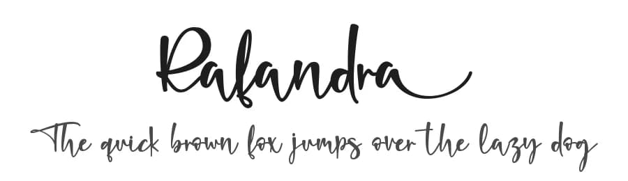 Rafandra by Stefani Letter — Script Handwritten Font