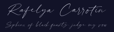 Rafelya Carrotin by Hanzel Space — Script Handwritten Font — thumbnail 2