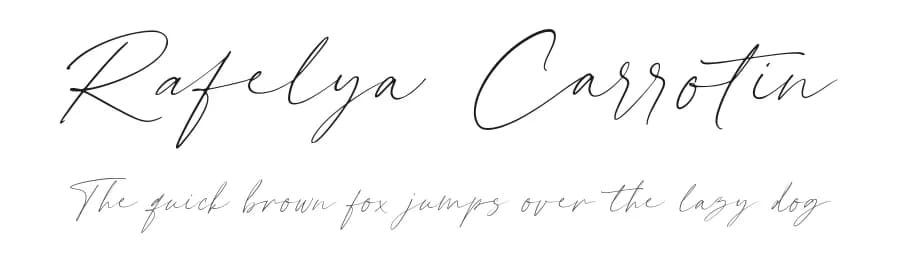 Rafelya Carrotin by Hanzel Space — Script Handwritten Font
