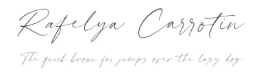 Rafelya Carrotin by Hanzel Space — Script Handwritten Font — thumbnail 1