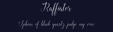 Raffiator by Moriztype — Script Handwritten Font — thumbnail 2