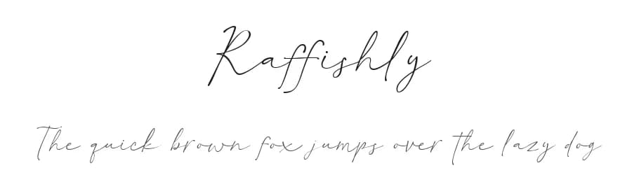 Raffishly by Niskala Huruf — Script Handwritten Font