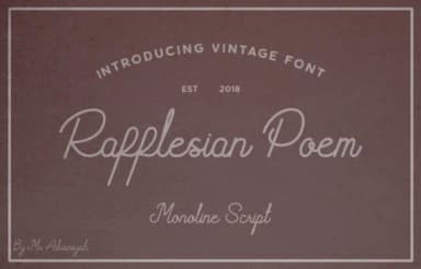Rafflesian Poem Font by Adriansyah — Script Handwritten Font — thumbnail 1