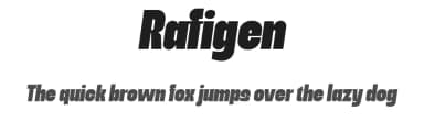 Rafigen by surotype — Sans Serif Font — thumbnail 1