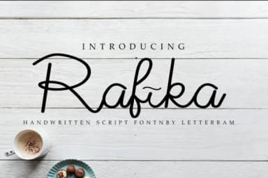 Rafika Font by miwbiedesign — Script Handwritten Font — thumbnail 1