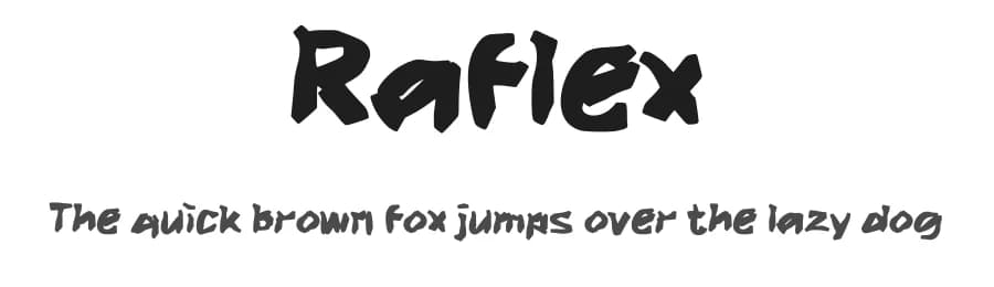 Raflex by wepfont.com — Script Handwritten Font