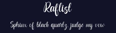 Raflist by Rvandtype — Script Handwritten Font — thumbnail 2