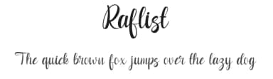 Raflist by Rvandtype — Script Handwritten Font — thumbnail 1