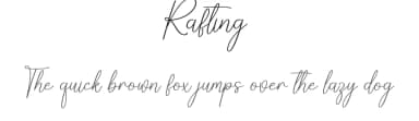 Rafting by Scratchones — Script Handwritten Font — thumbnail 1