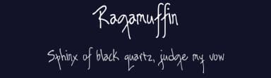 Ragamuffin by James Shields — Script Handwritten Font — thumbnail 2