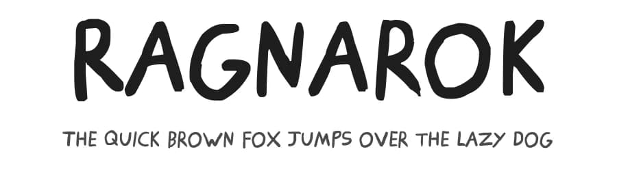 Ragnarok by Ruku Kabe — Script Handwritten Font