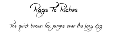 Rags To Riches by JSH creates — Script Handwritten Font — thumbnail 1