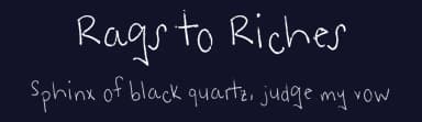 Rags to Riches by FontPanda — Script Handwritten Font — thumbnail 2