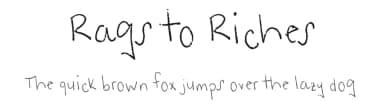 Rags to Riches by FontPanda — Script Handwritten Font — thumbnail 1