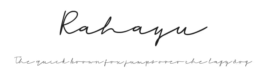 Rahayu by Sronstudio — Script Handwritten Font