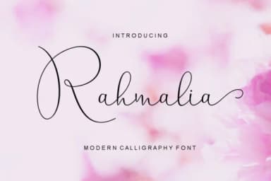 Rahmalia Script Font by Letterware — Script Handwritten Font — thumbnail 1