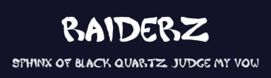 Raiderz by Christopher Hansen — Script Handwritten Font — thumbnail 2