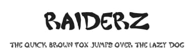Raiderz by Christopher Hansen — Script Handwritten Font — thumbnail 1
