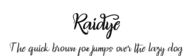 Raidye by nomlimofont — Script Handwritten Font — thumbnail 1