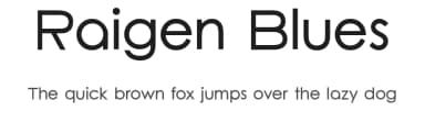 Raigen Blues by Portype Studio — Sans Serif Font — thumbnail 1
