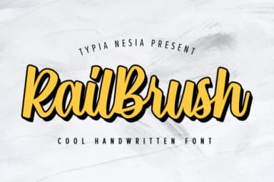 Rail Brush Font by Typia Nesia — Script Handwritten Font — thumbnail 1