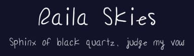 Raila Skies by Dismantle Destroy — Script Handwritten Font — thumbnail 2