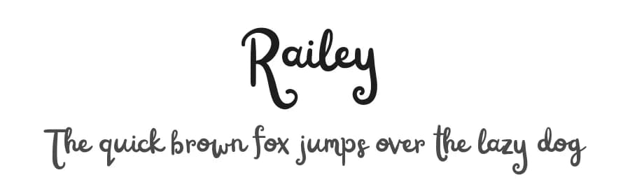 Railey by Type Fairy — Script Handwritten Font — preview 1
